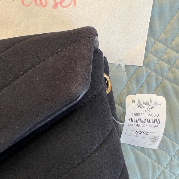 NWT Authentic YSL Yves Saint Laurent Toy LouLou Suede Navy - Picture 12 of 16